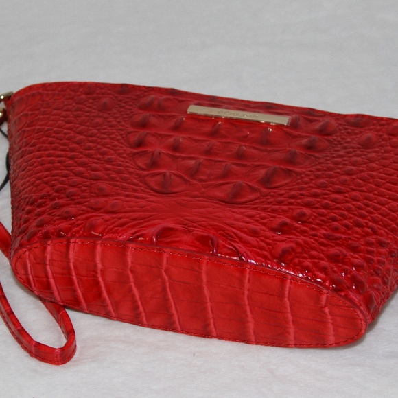 NWT Brahmin Ariana Wristlet Leather Purse Sriracha Red Melbourne - Picture 3 of 4